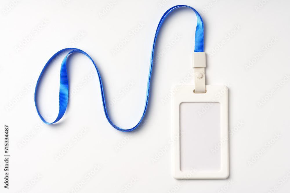 Blank bagde mockup isolated on white background Blank bagde mockup isolated on white background