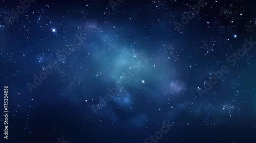 Abstract Dreamy Background Wallpaper Template of Nebula Sparkling Stars Stardust Galaxy Space Universe Astro Cosmos Milky Way Panorama Night Sky Fantasy Colorful Blue Tone 16 9