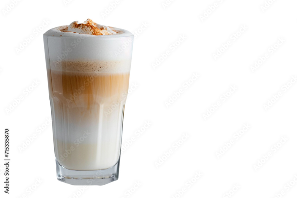 latte macchiato isolated on transparent background latte macchiato isolated on transparent background