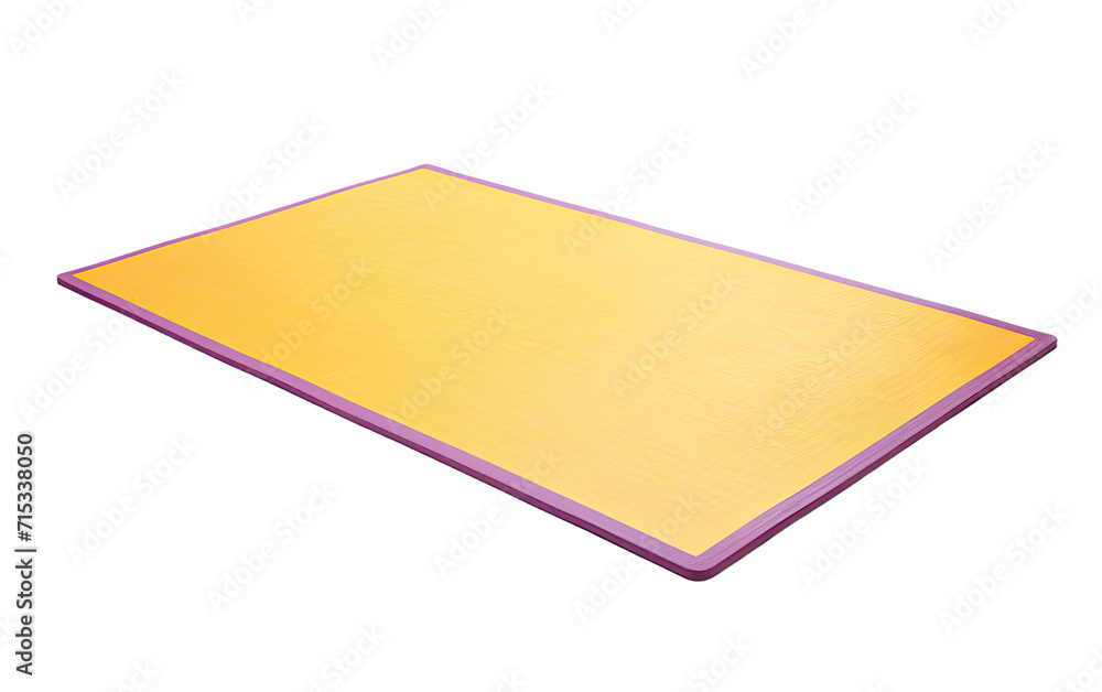 Fototapeta premium Protect Your Joints and Muscles During Workouts with a Cushioned Gym Mat on a White or Clear Surface PNG Transparent Background.