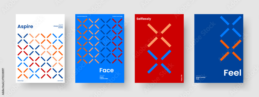 Abstract Report Design. Modern Brochure Layout. Geometric Banner ...