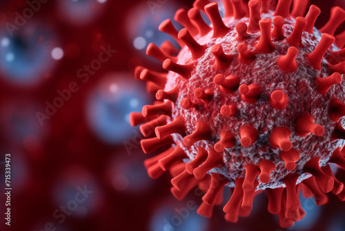 Close-up of a virus (A.I.-generated)
