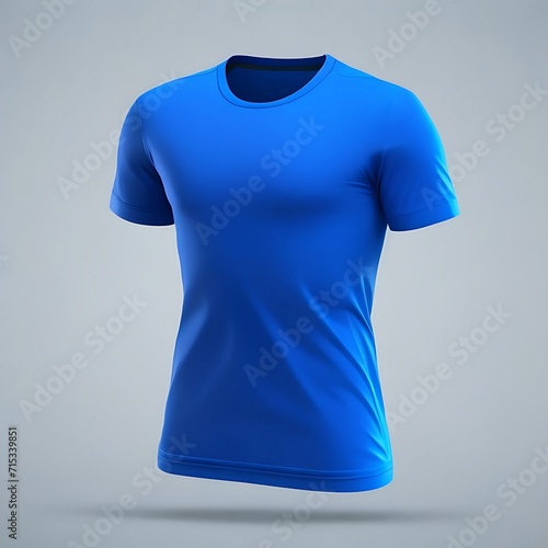 blue t-shirt mockup 