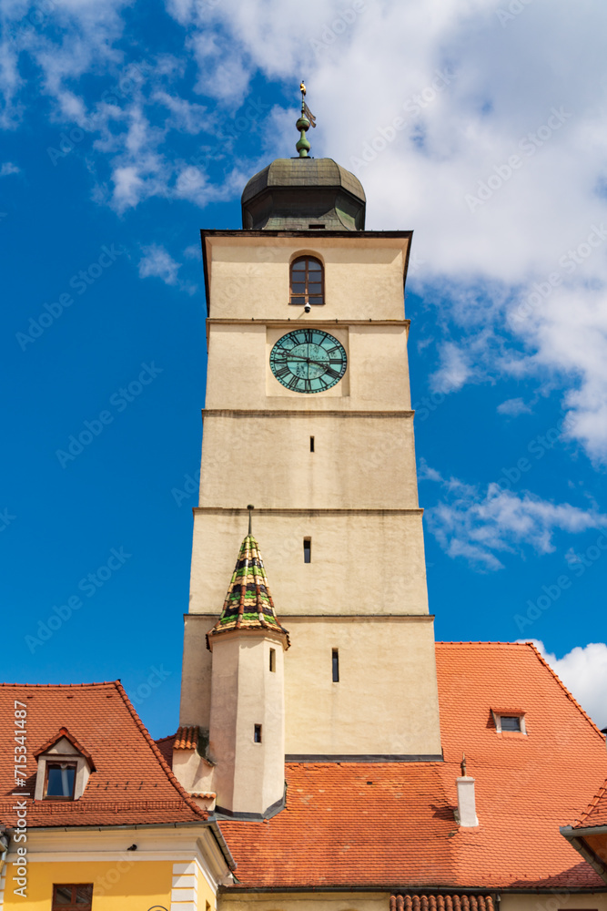 Turnul Sfatului, Council Tower in Sibiu, Transylvania, Romania