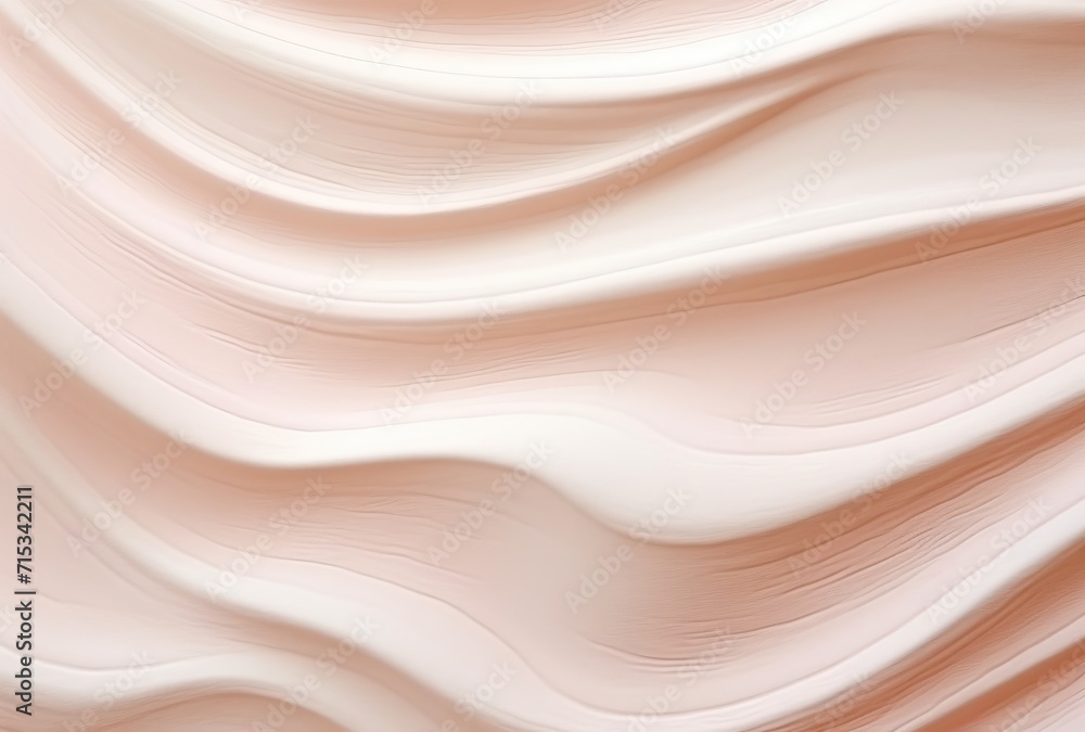 Fototapeta premium The texture of a delicate and velvety pink cream, evoking a sense of softness and refinement.
