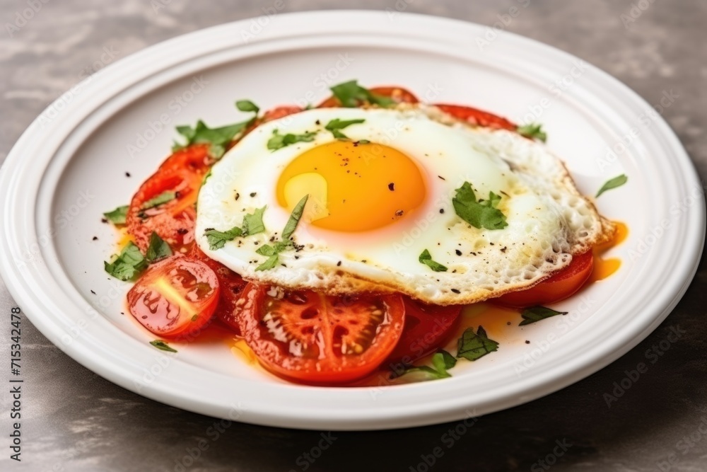scrambled eggs with tomato
