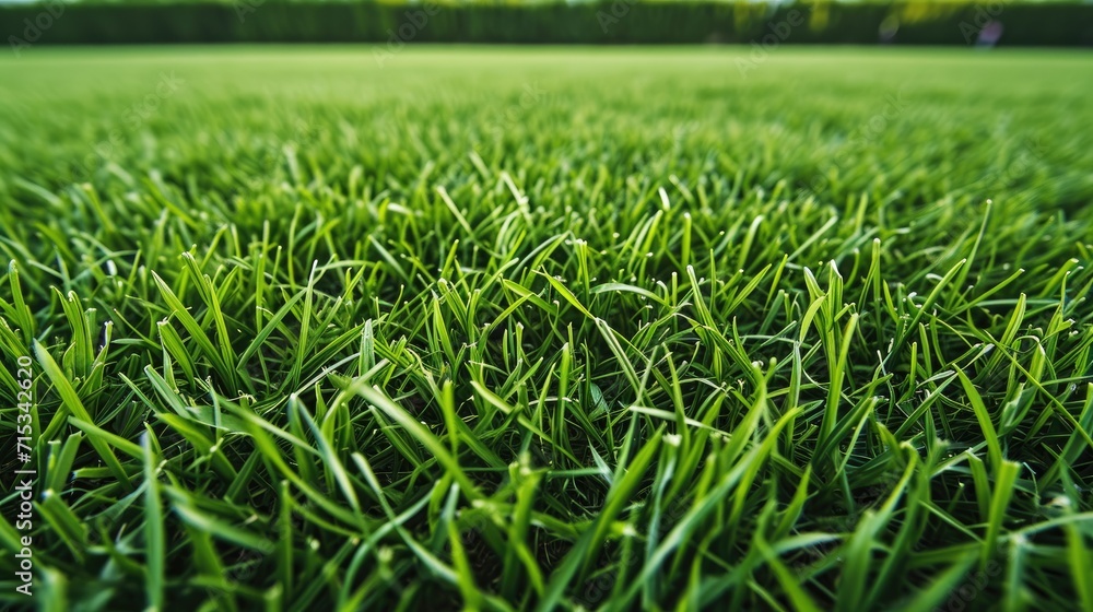 Experience the freshness of green grass on a football field, soccer's team sport texture. Ai Generated. Experience the freshness of green grass on a football field, soccer's team sport texture. Ai Generated.