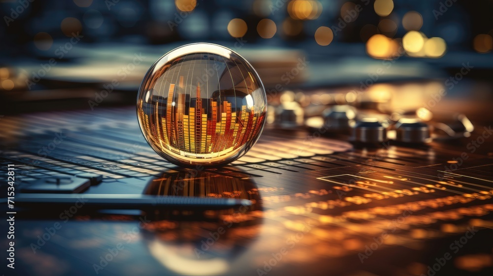 custom made wallpaper toronto digitalStrategic Business Audit and Financial Management: Analyzing Data for Profitable Growth, Magnifying glass science and technology, Graphs and dashboard