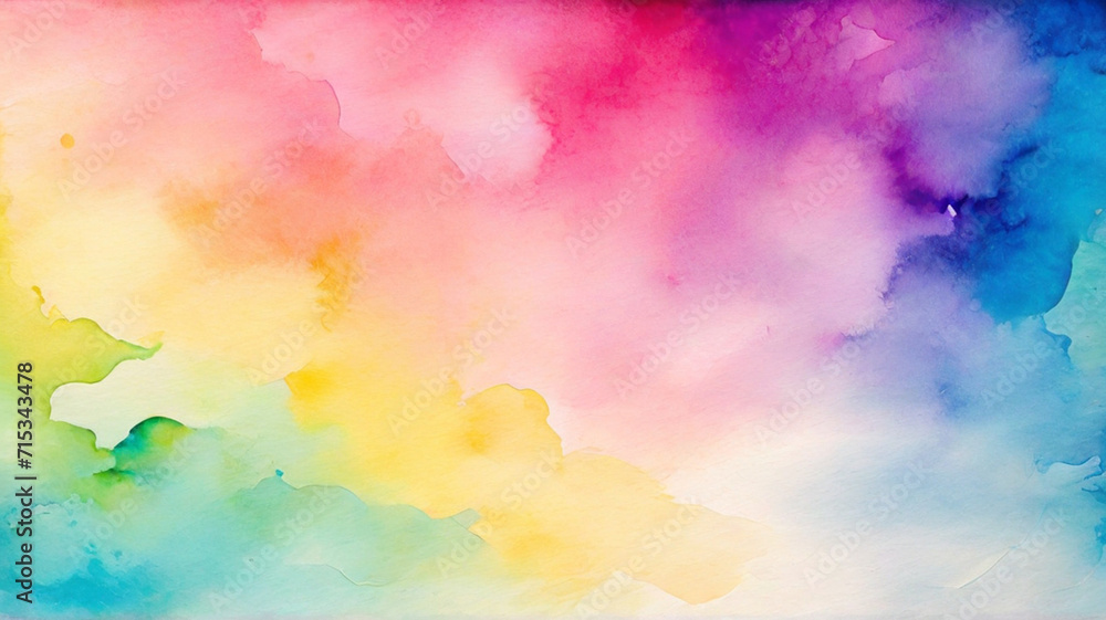 Abstract bright surface paper texture colorful watercolor defocus  blurred background