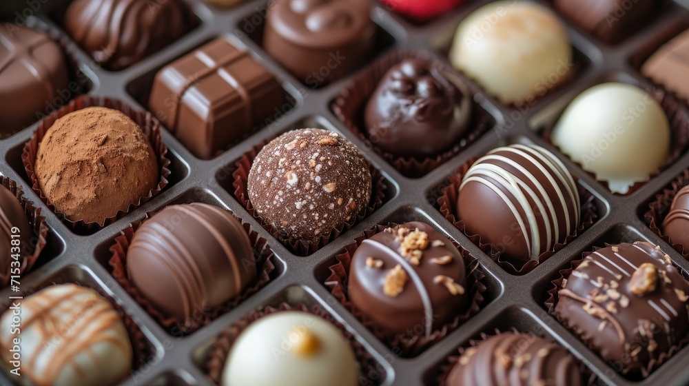 Indulge in too much sweets, too many calories—an empty box of chocolates or confectionery signals excess eating, Ai Generated. Indulge in too much sweets, too many calories—an empty box of chocolates or confectionery signals excess eating, Ai Generated.
