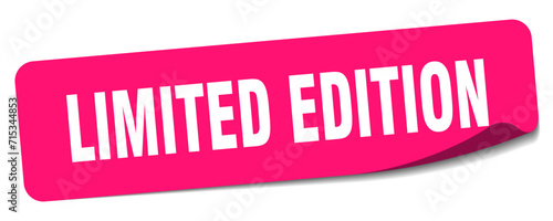 limited edition sticker. limited edition label