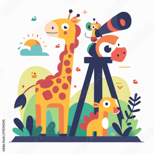 A Children Educational Site isolated on a white background. 