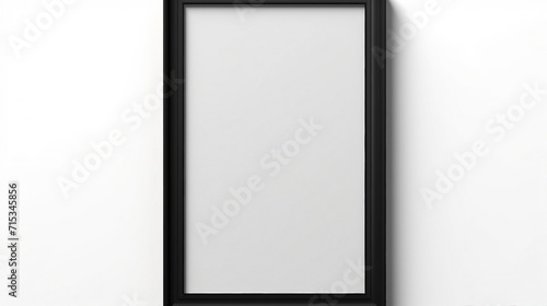 ontemporary Vertical Frame for Elegant Artwork Presentation on Transparent Background - Ideal for Minimalistic Wall Art and Creative Design Mock-Ups photo