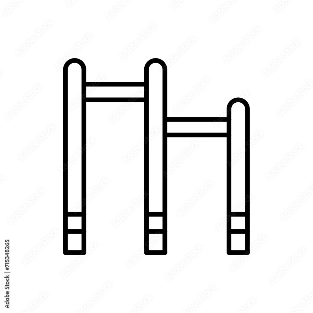Pull up bar outline icons, minimalist vector illustration ,simple transparent graphic element .Isolated on white background Pull up bar outline icons, minimalist vector illustration ,simple transparent graphic element .Isolated on white background