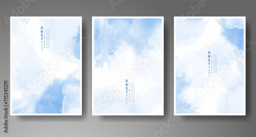 Cover template with watercolor background. Design for your cover, date, postcard, banner, logo.