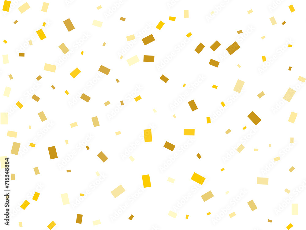Gold Rectangular Confetti Gold Rectangular Confetti