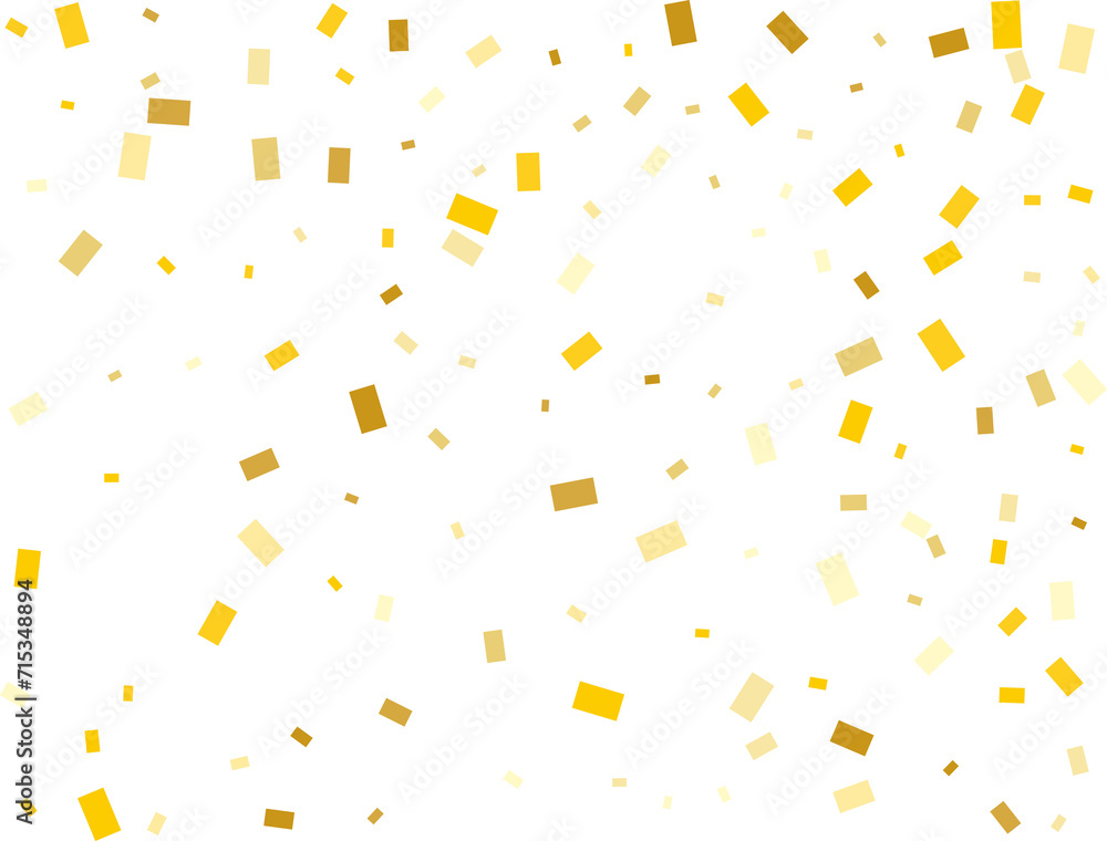 Gold Rectangular Confetti Gold Rectangular Confetti