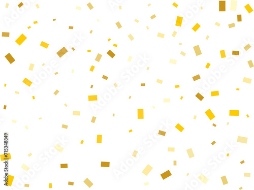 Gold Rectangular Confetti