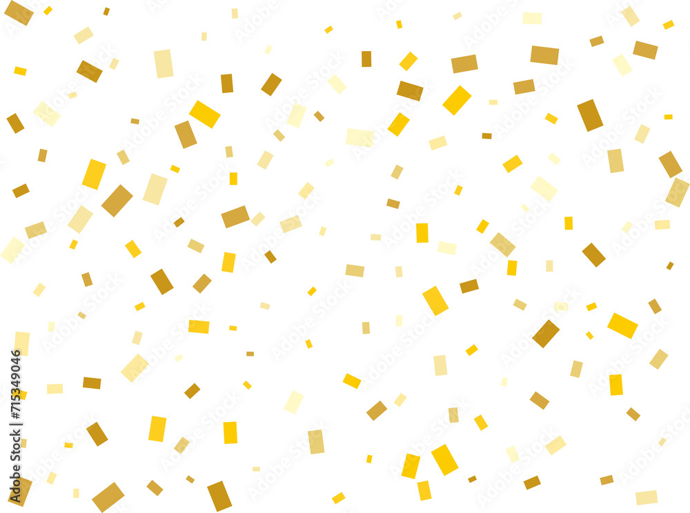 Gold Rectangular Confetti Gold Rectangular Confetti