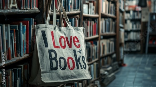Bookstore Bag with the Text 