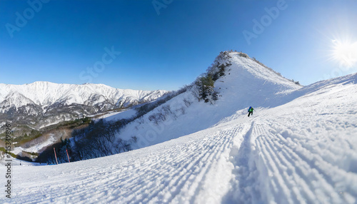 Snowy mountain slopes /雪山の斜面 © SUITE IMAGE