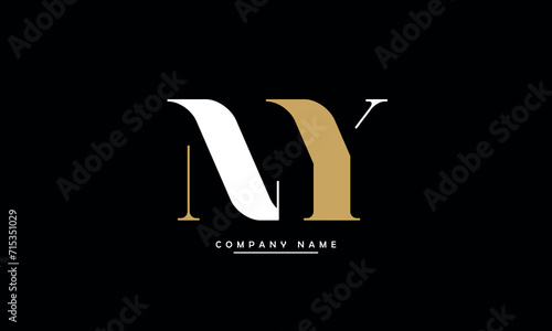 NY, YN, N, Y Abstract Letters Logo Monogram