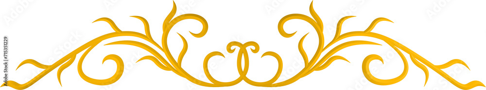 3D rendering border of a curved branch with leaves of different sizes on a transparent background 3D rendering border of a curved branch with leaves of different sizes on a transparent background