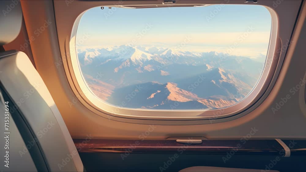 From the expansive windows of the private jet, passengers can see the world from a whole new perspective, high above the iconic peaks of famous mountain ranges. From the expansive windows of the private jet, passengers can see the world from a whole new perspective, high above the iconic peaks of famous mountain ranges.
