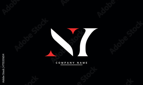NY, YN, N, Y Abstract Letters Logo Monogram