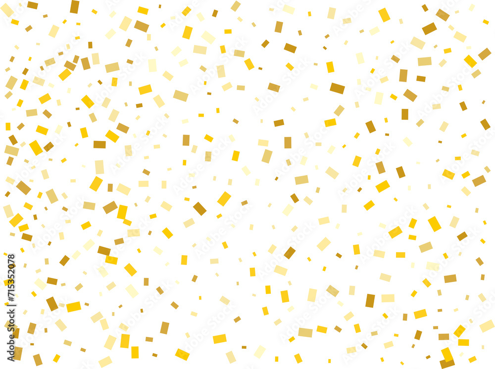 Gold Foil Rectangular Confetti