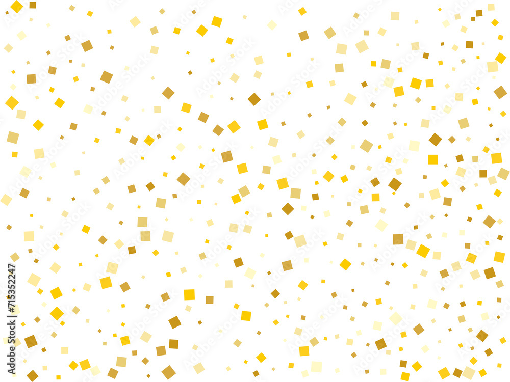 Golden Squares Confetti