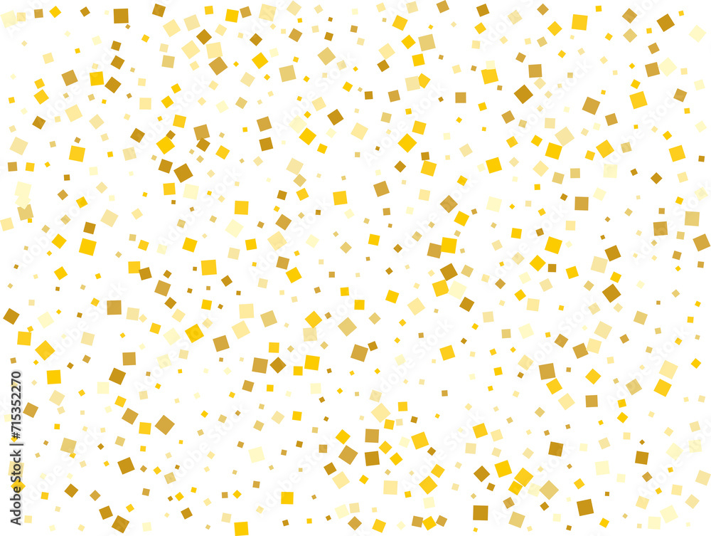Golden Squares Confetti