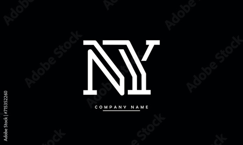 NY, YN, N, Y Abstract Letters Logo Monogram