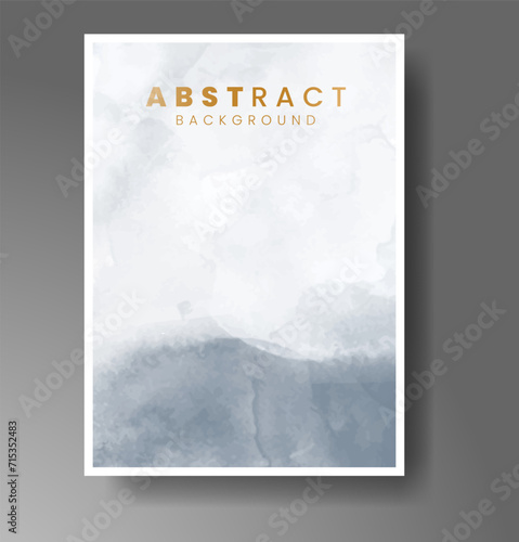 Cover template with watercolor background. Design for your cover, date, postcard, banner, logo.