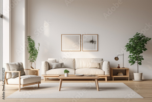 Chic Minimalist Living Room with Elegant Decor