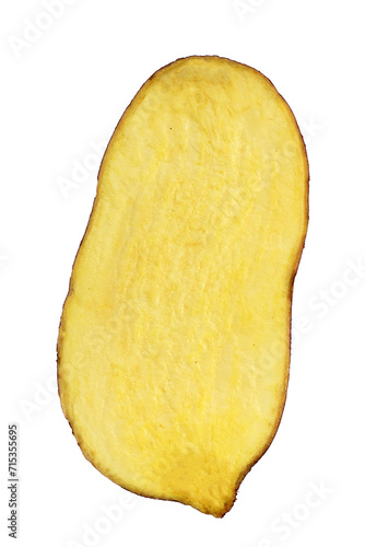 Sweet potato on white background.