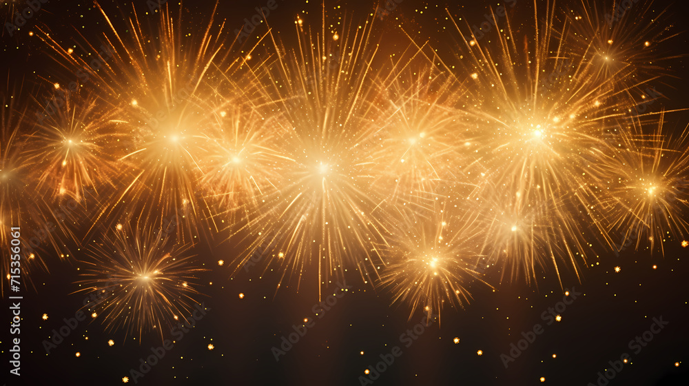 Naklejka premium Fireworks background for celebration, holiday celebration concept