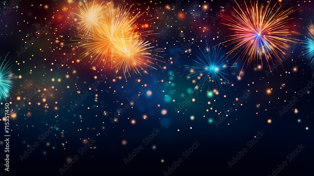 Fireworks background for celebration, holiday celebration concept Fireworks background for celebration, holiday celebration concept
