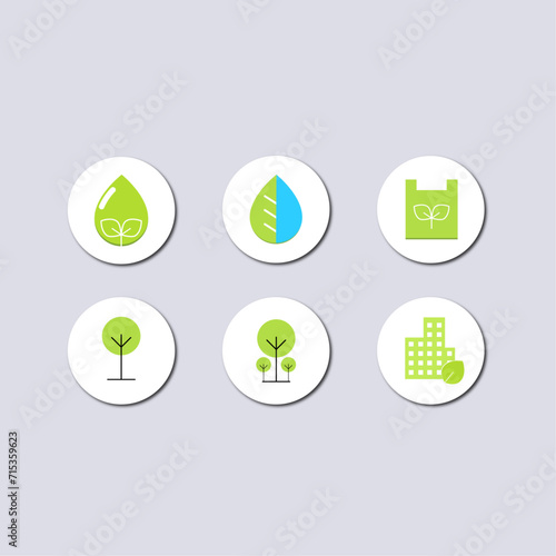 Vector enviroment and eco icon pack