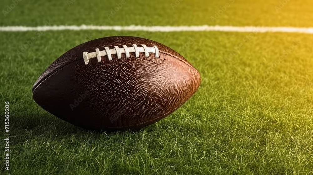 an american football on a field background, an american football on a field background,