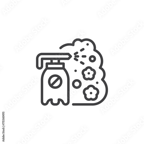 Pesticide Pollution line icon