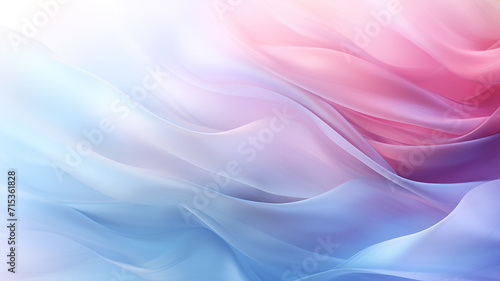 Abstract blue and pink wavy background. 3d render illustration