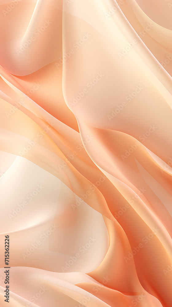 Abstract background with smooth lines in orange and beige colors, 3d render Abstract background with smooth lines in orange and beige colors, 3d render