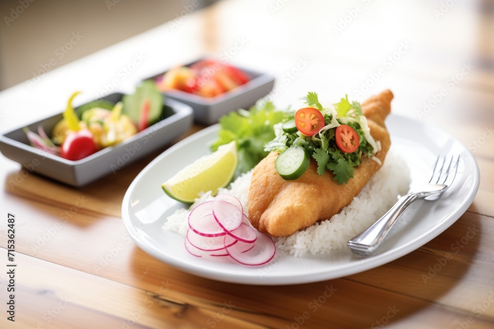 chiles rellenos plated elegantly with a side salad chiles rellenos plated elegantly with a side salad