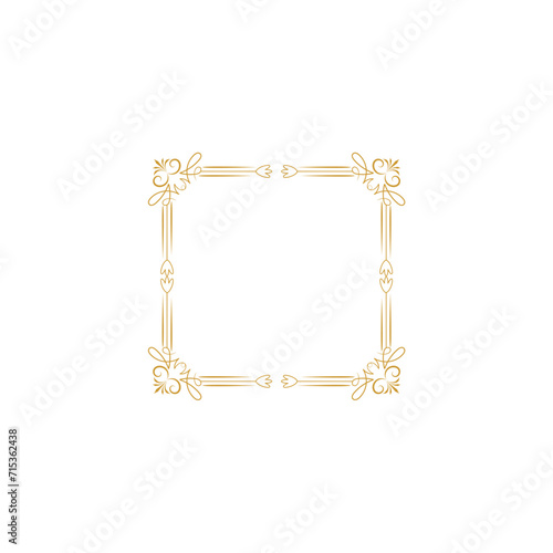 set border with gold outline color design