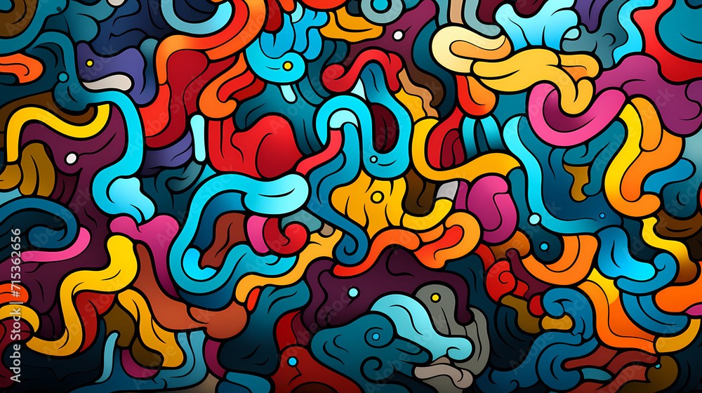 Cute graffiti art abstract background poster web page PPT, art background Cute graffiti art abstract background poster web page PPT, art background
