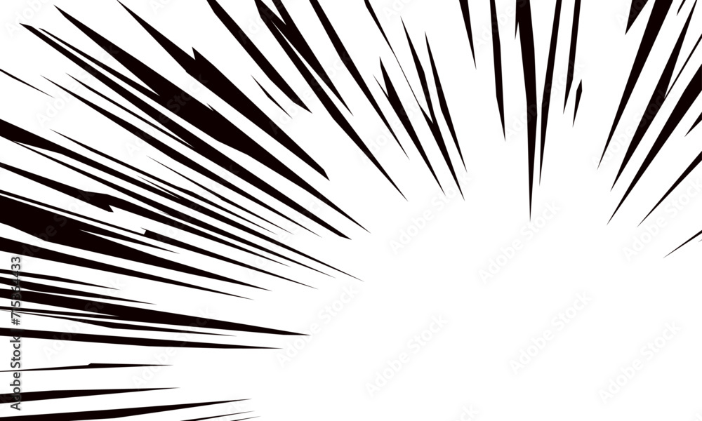 Obraz premium 効果線58