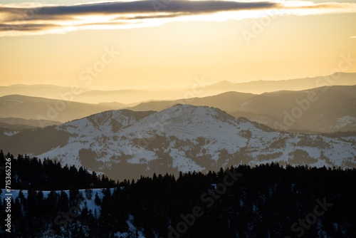 Beautiful landscape of Ceahlau mountains in Romania. © erika8213