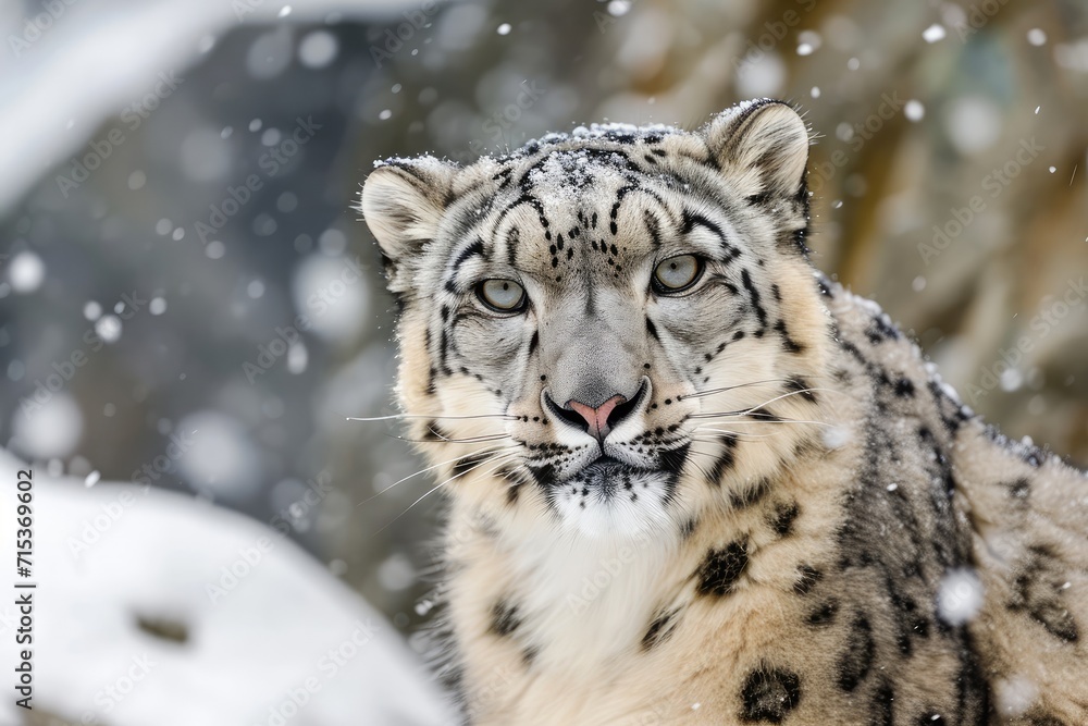 Naklejka premium Snow Leopard 
