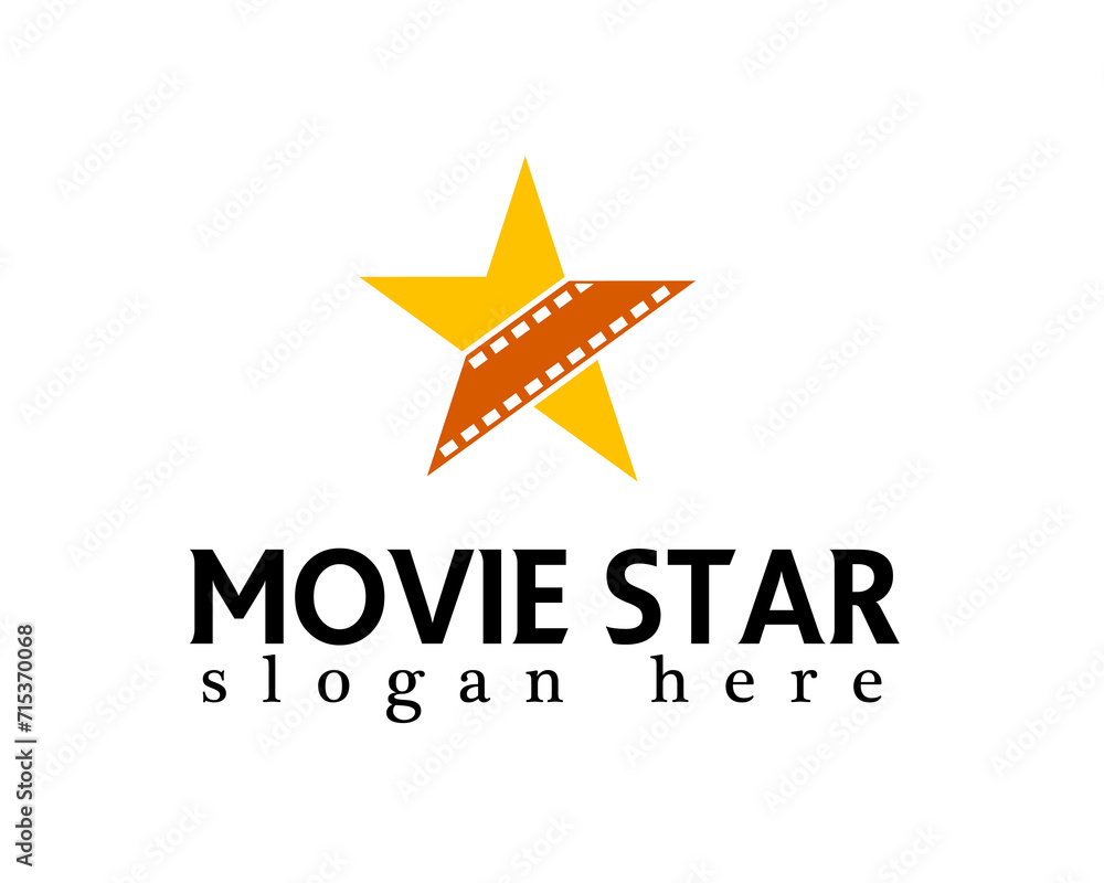 creative movie star logodesign template